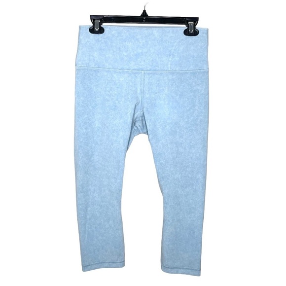 lululemon Wunder Under High Rise Crop *21” Wash Chambray NWOT 10 - Picture 6 of 15